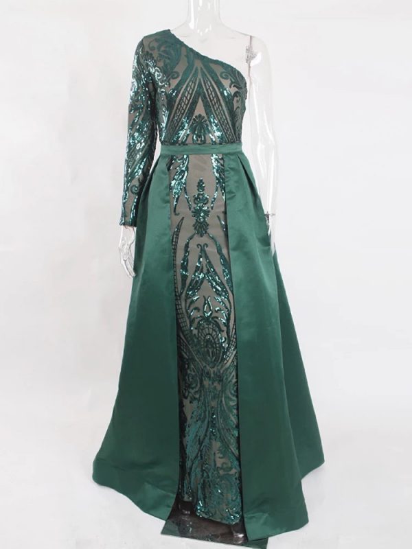 Robe Niya Vert 1 manche – Image 3