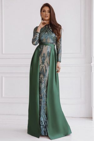 Robe Niya Vert 2 manches