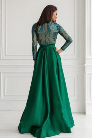 Robe Niya Vert 2 manches