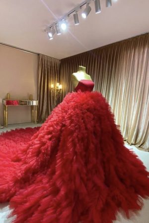 Robe mariée Mounia Rouge