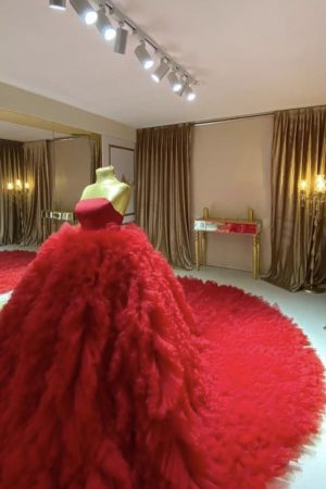 Robe mariée Mounia Rouge