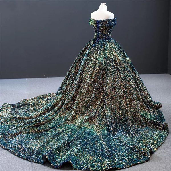 Robe Soukaina à traine – Image 3