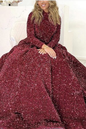 Robe Soukaina à manches