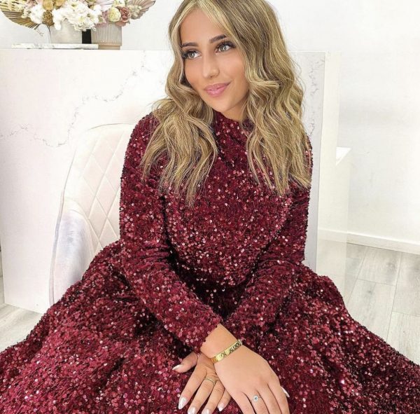 Robe Soukaina à manches