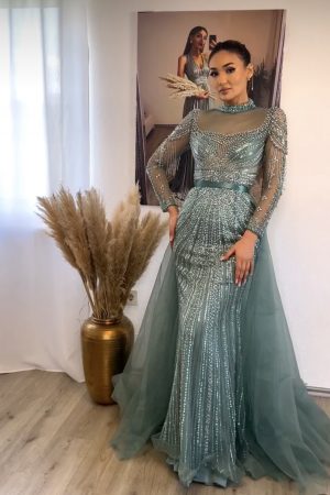 Robe Soirée Feuille