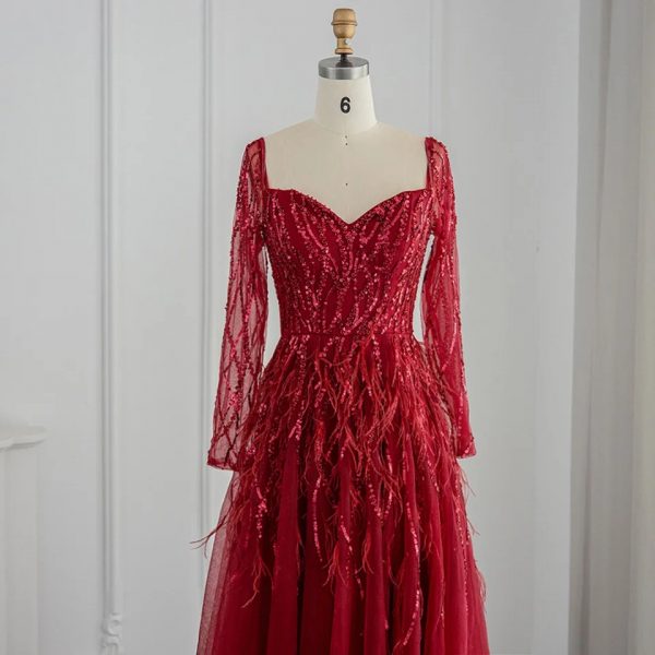Robe rouge Rania – Image 5