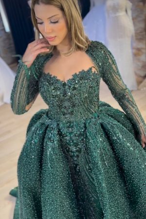 Robe Mariée Vert